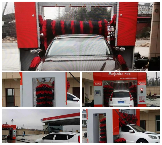 江西南昌向塘黃山加油站安裝美嘉德電腦7刷龍門洗車機